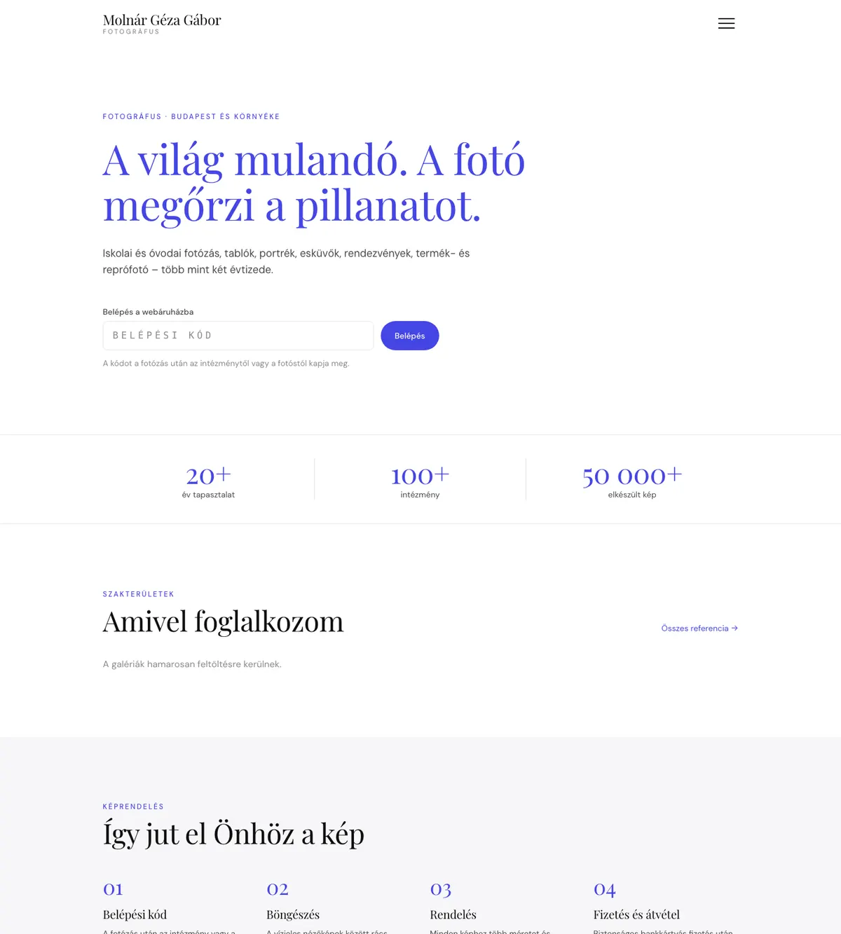 Fotós képrendelő